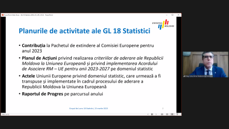 Prima ședință a Grupului de lucru în domeniul statisticii, antrenat în procesul de integrare europeană a Republicii Moldova
