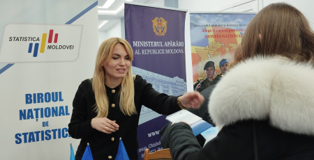 Biroul Național de Statistică și-a prezentat funcțiile publice vacante la Târgul de cariere organizat de Guvern