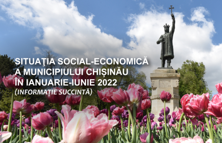 The quarterly publication „Social-economic situation of the municipality Chisinau in January-June 2022" posted on the website