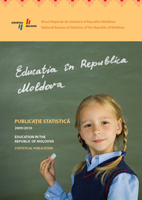 The statistical publication "Education in the Republic of Moldova" edition 2010 has been posted on the website in electronic format