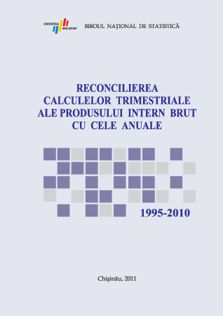 The publication "Reconciliation of quarterly GDP with annual data 1995-2010" has been published