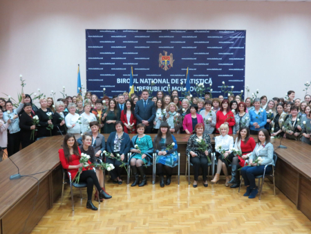 Conducerea BNS împreună cu colaboratorii au felicitat femeile cu ocazia zilei de 8 martie
