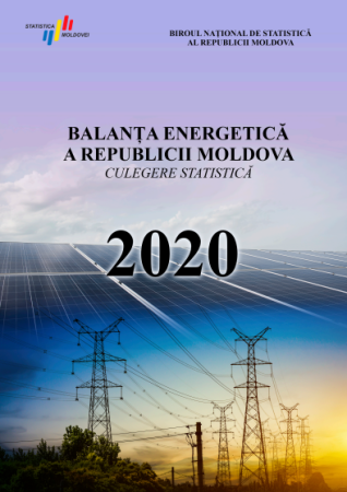 „Energy balance of the Republic of Moldova", edition 2021 posted on the website